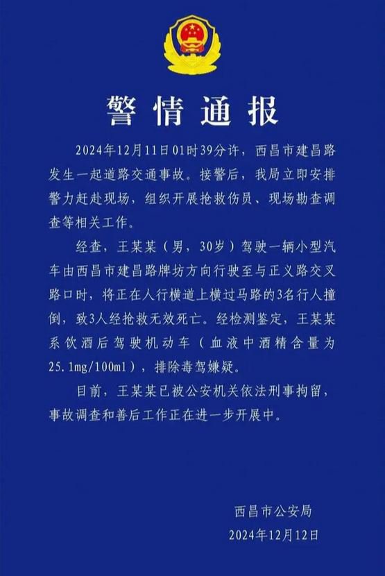 警方指已将肇事司机刑拘。网图