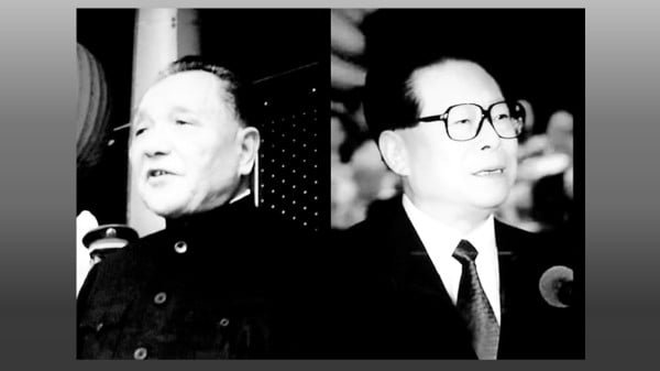 邓小平本来的计划军队布置好三线之后，最后再把江泽民拉进来当空头主席，他在幕后操控。（