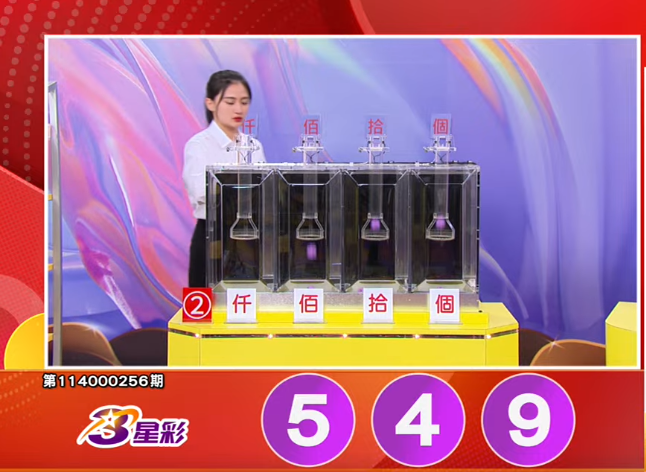 3星彩开奖号码。(撷取自三立iNEWS《全民i彩券》) 3星彩开奖号码。(撷取自三立iNEWS《全民i彩券》)