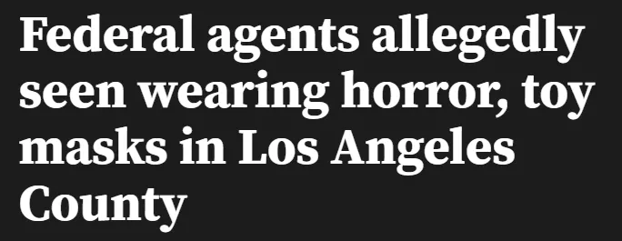 ICE探员万圣节扮鬼抓非法移民，引发公众质疑