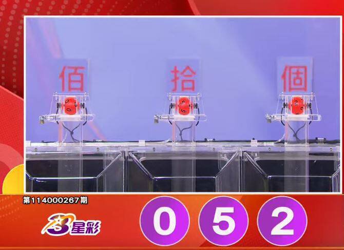 3星彩开奖号码。（撷取自三立iNEWS《全民i彩券》）