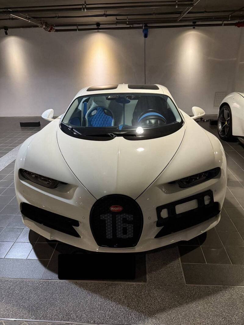 市值2亿的布加迪Bugatti Chiron。（调查局提供）