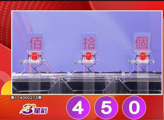 3星彩开奖号码。（撷取自三立iNEWS《全民i彩券》）