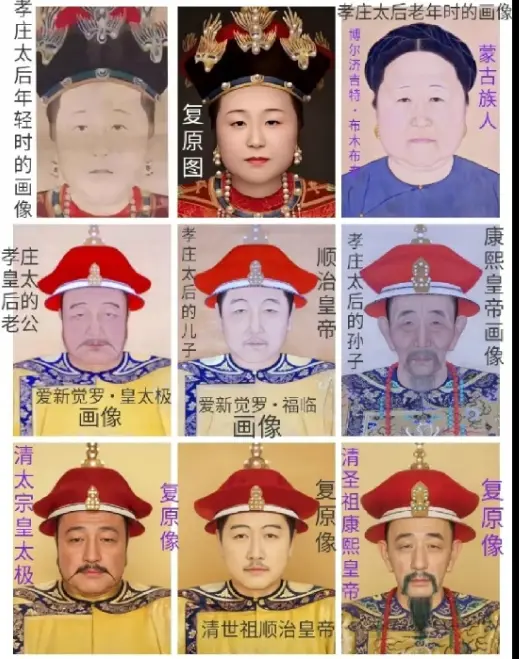 ▲网友所创作的历史人物复原像（图/网络）