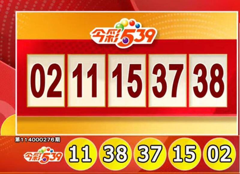 今彩539、39乐合彩开奖号码。（撷取自三立iNEWS《全民i彩券》）