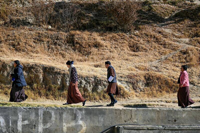 统计显示，不丹每周工时超过54小时。 （法新社）