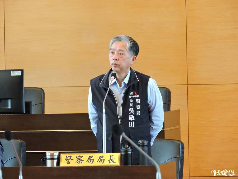 警察局长吴敬田表示，凌晨暴力事件已抓到5人。（记者苏金凤摄）