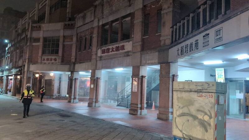 永乐市场今晚发生火警。（记者王冠仁翻摄）