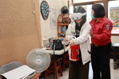 南投防火宣导 虚拟实境体验灭火更生动