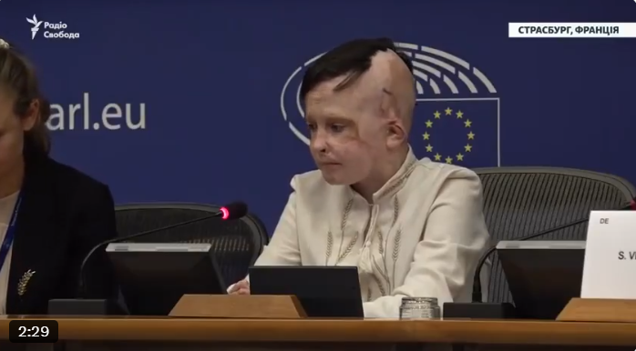 乌克兰男孩罗曼（Roman Oleksiv）。（撷取自X@nexta_tv）