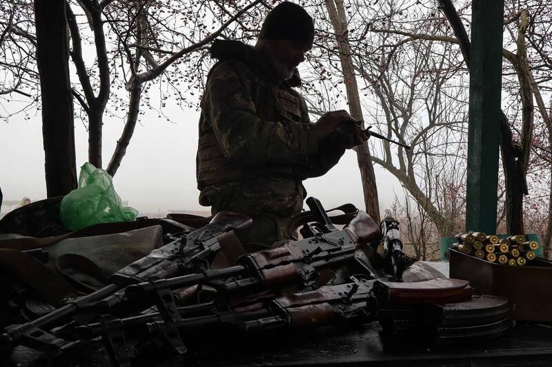 乌军部队和其使用的武器。示意图。（法新社档案照）