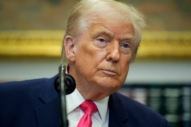 美国总统川普。（彭博档案照）