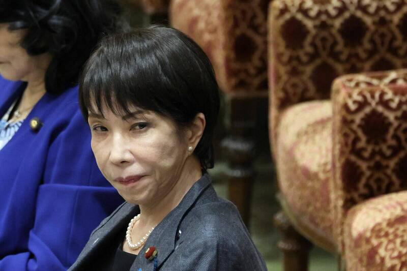 日相高市早苗。（彭博）