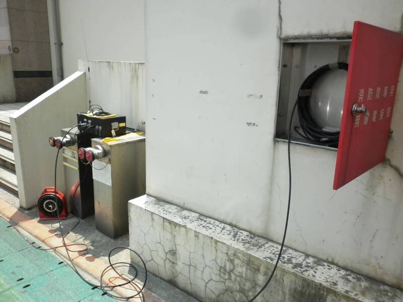 消防局透过中继台延伸无线电讯号。（消防局提供）