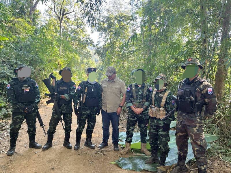 林秉宥说，在这个园区上一批被抓到的，有90%是中国人。（图翻摄自「林秉宥」脸书）