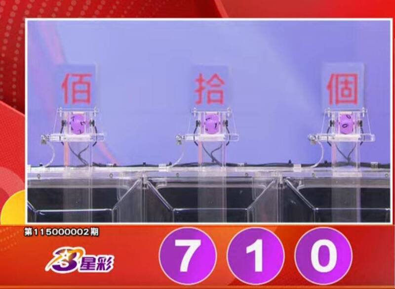 3星彩开奖号码。（撷取自三立iNEWS《全民i彩券》）