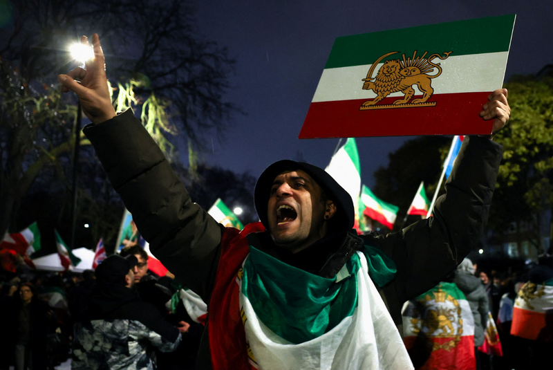 伊朗反政府示威蔓延全国，当局血腥镇压行动持续升级。（路透）