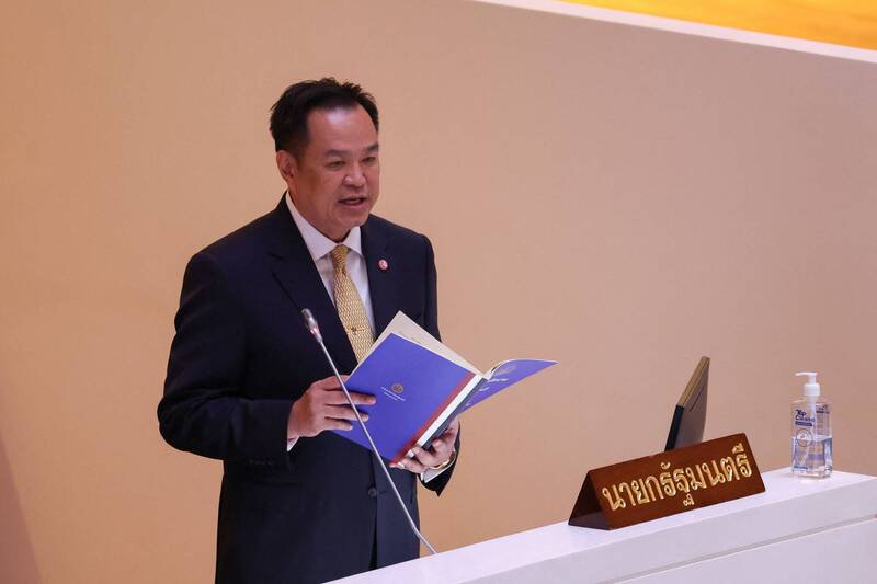 泰国总理阿努廷（Anutin Charnvirakul）。（路透）