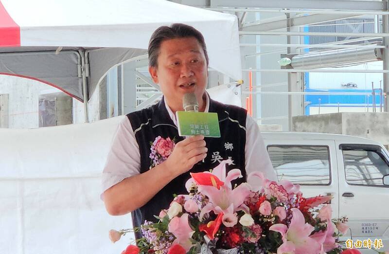 屏东县竹田乡长吴振中(记者叶永骞摄) 屏东县竹田乡长吴振中(记者叶永骞摄)