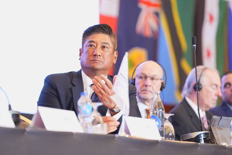 辜仲谅连任WBSC执行副会长。(亚洲棒球总会提供) 辜仲谅连任WBSC执行副会长。(亚洲棒球总会提供)