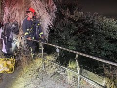 台中19岁女大生自撞喷飞坠6米边坡  全身擦挫伤送医