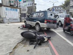 又是高龄肇事!高雄80岁翁无照上路  厢型车逆向擦撞机车骑士挂彩