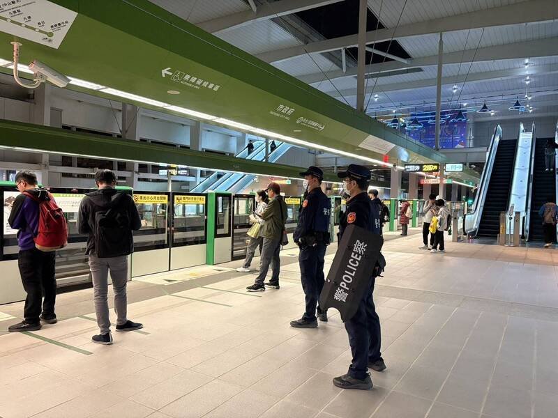 捷警强化维安防线。（资料照）