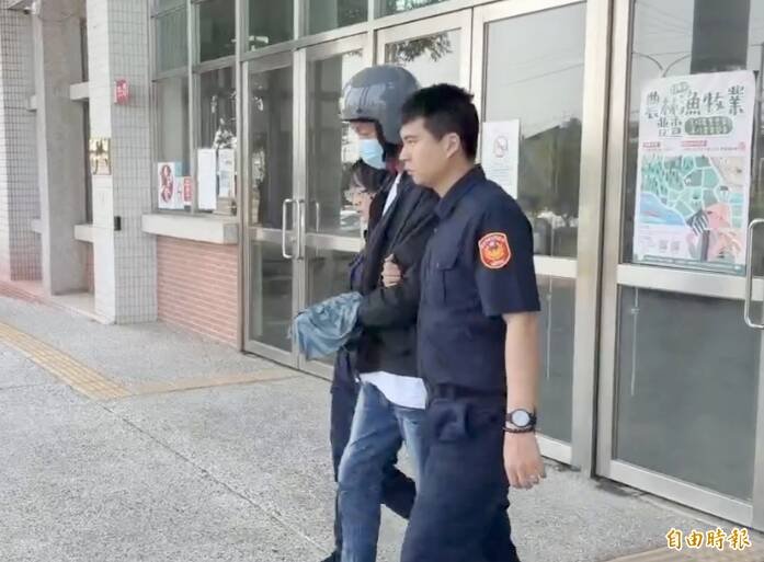 肇事逃逸赵姓男子落网，警方移送法办。（民众提供）