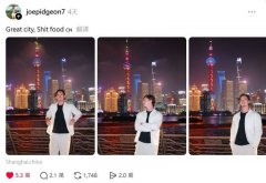 英男游上海评食物像「狗屎」 中国小粉红破防出征