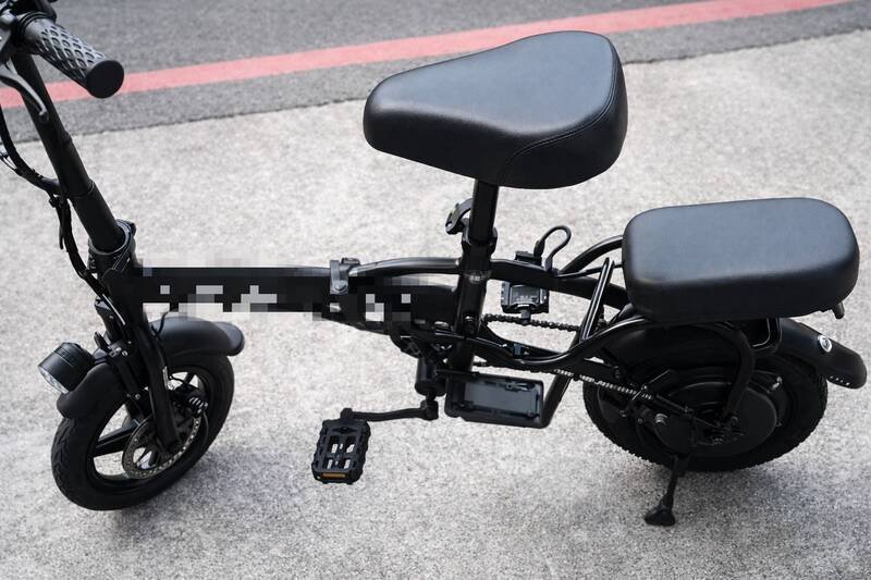 陈姓女子遭窃的电动自行车。（记者陆运锋翻摄）