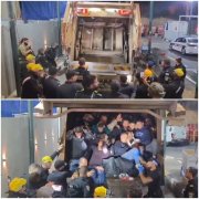 惊人画面曝光！以色列军警拦下垃圾车 打开压缩舱竟塞满人……