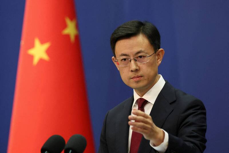 中国外交部发言人郭嘉昆。（路透资料照）